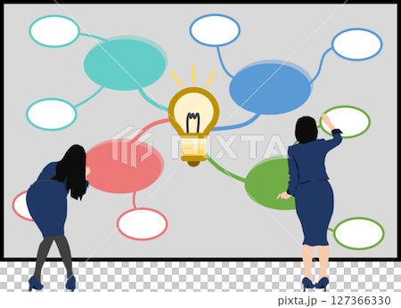 アイデアを閃くイラスト	 127366330