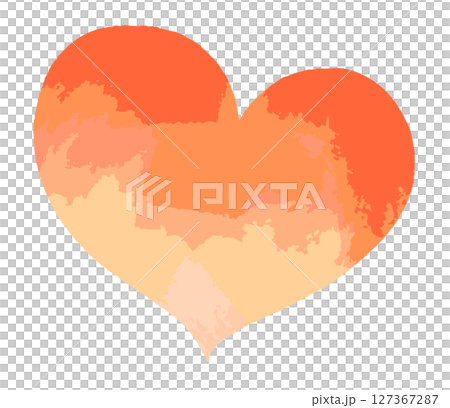 Heart watercolor accent Heart watercolor accent 127367287