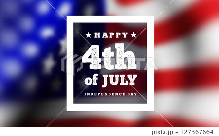Happy 4th of July, Independence day USA, vector 127367664
