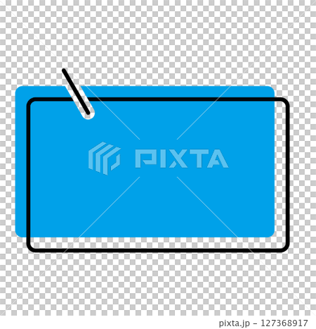 シンプルな吹き出しのイラスト 横長 四角 シンプルな吹き出しのイラスト 横長 四角 127368917