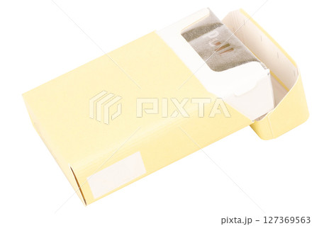 cigarette box on white background product cigarette box on white background product 127369563