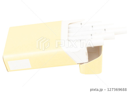 cigarette box on white background product cigarette box on white background product 127369688