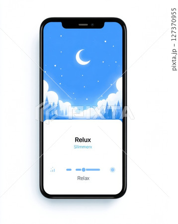 Screen Time Timer Showing Sleep and Relax Options Emerging From Smartphone for Wellness and Balance Enhancement Screen Time Timer Showing Sleep and Relax Options Emerging From Smartphone for Wellness and Balance Enhancement 127370955
