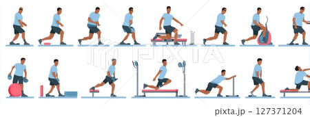 Best Indoor Exercises for Individuals With...のイラスト素材 [127371204] - PIXTA