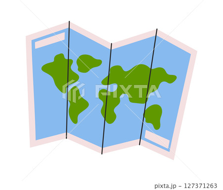 Paper travel map cartoon design Paper travel map cartoon design 127371263