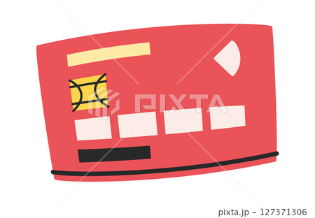 Plastic bank card cartoon design 127371306