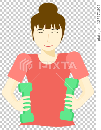 Woman preserve their health through strength training Woman preserve their health through strength training 127371803