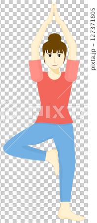 Women maintain their health through practicing yoga Women maintain their health through practicing yoga 127371805