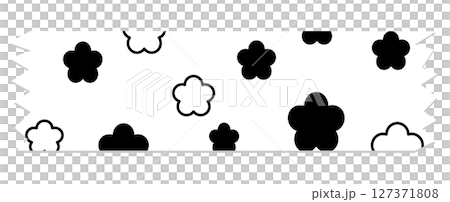 Minimalist doodle style decorative tape for journals or note paper Minimalist doodle style decorative tape for journals or note paper 127371808