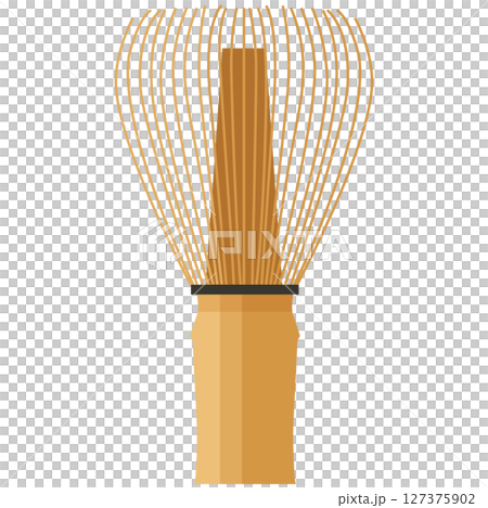 抹茶和茶筅的圖像插圖-向量 127375902