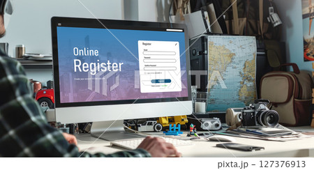 Online registration form for brisk form filling 127376913