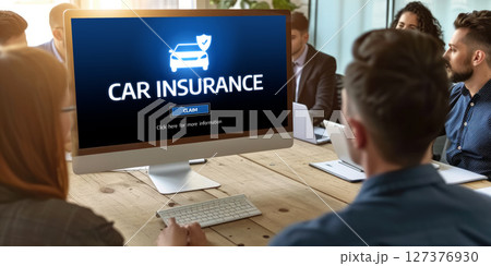 car insurance online website on computer screen for insure brisk car insurance online website on computer screen for insure brisk 127376930