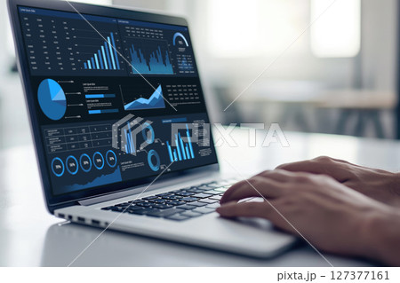 Business data dashboard provide business intelligence analytic brisk 127377161