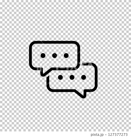Simple and cute conversation icons 127377273