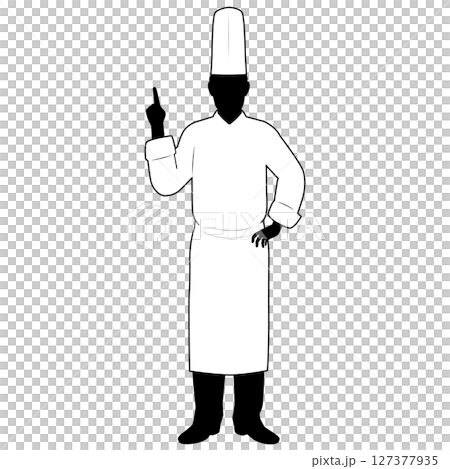 説明している男性シェフ 127377935