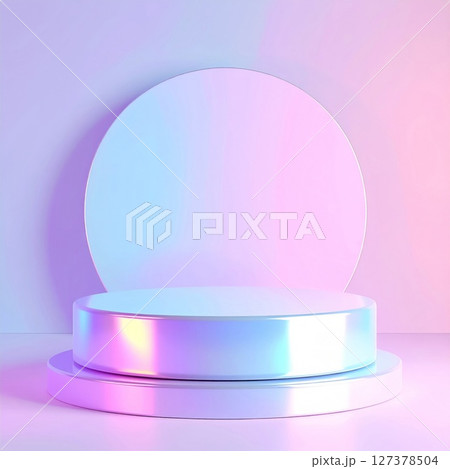 Pastel Gradient Product Display Podiumのイラスト素材 [127378504] - PIXTA