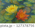 満開の水蓮 127378756