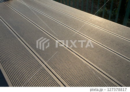 WPC Wood Plastic Composit Deck Texture 127378817