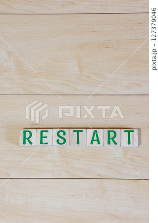 文字ブロック　リスタート 127379046