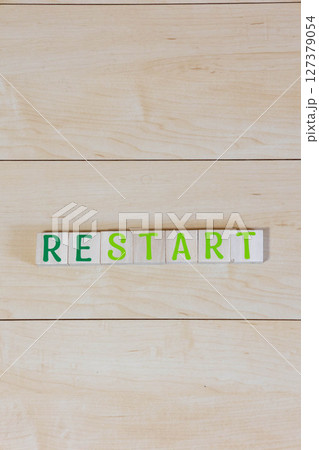 文字ブロック　リスタート 127379054