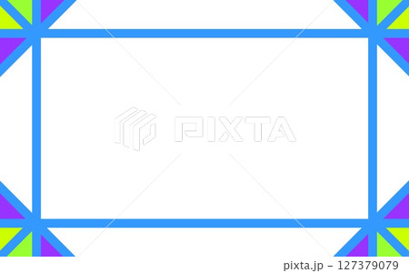 フレーム 白背景 三角形 フレーム 白背景 三角形 127379079