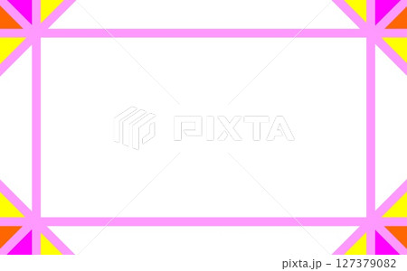 フレーム 白背景 三角形 フレーム 白背景 三角形 127379082