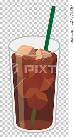 ソフトドリンク_アイスコーヒー（グラス） 127379767