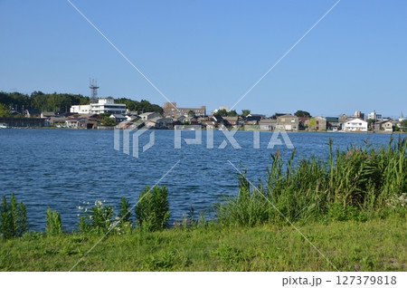 加茂湖(佐渡グランドホテル・佐渡島/新潟県佐渡市加茂歌代) 加茂湖(佐渡グランドホテル・佐渡島/新潟県佐渡市加茂歌代) 127379818