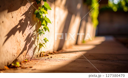 wall to the church. Background concept. Generated Image wall to the church. Background concept. Generated Image 127380470