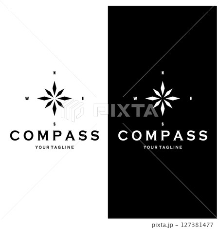 compass icon isolated on background.modern flat compass pictogram,business,marketing,internet concept.trendy simple vector symbol for websitedesign or button to mobile app.logo illustration. 127381477