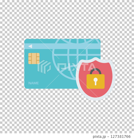 クレジットカードのセキュリティ対策のアイコン クレジットカードのセキュリティ対策のアイコン 127381766