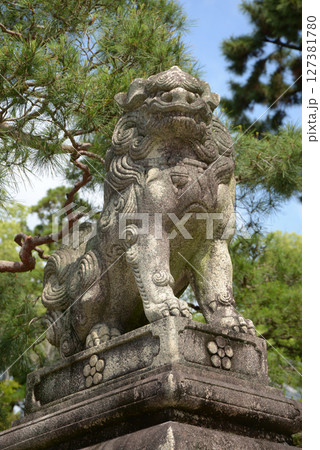 北野天満宮　楼門の狛犬　京都市上京区 127381780
