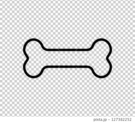 Simple bone icon illustration vector Simple bone icon illustration vector 127382252