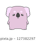 紫色のコアラのキャラクター 127382297