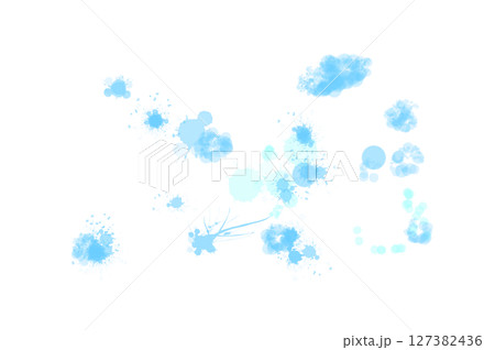 水彩の青い背景素材 水彩の青い背景素材 127382436