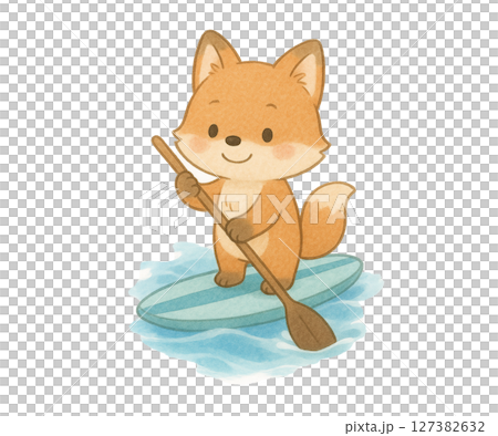 Water play and fox sup experience Summer leisure 127382632