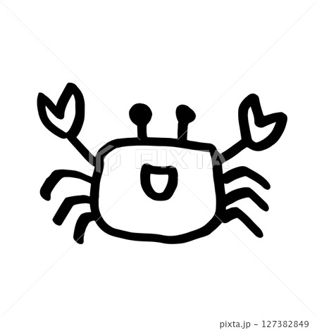 カニ手書きイラスト 127382849