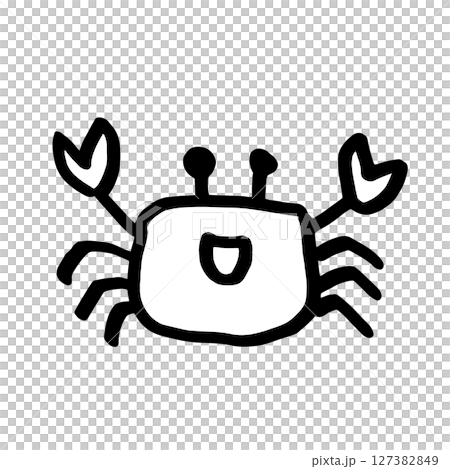 カニ手書きイラスト 127382849