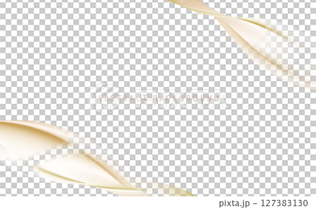 Abstract wave background frame illustration material for business (vector gold) 127383130