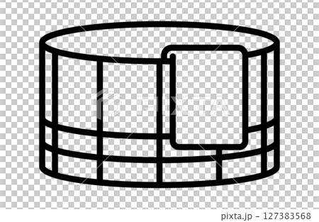 風呂桶のシンプルアイコンベクターイラスト 温泉 風呂 入浴 127383568