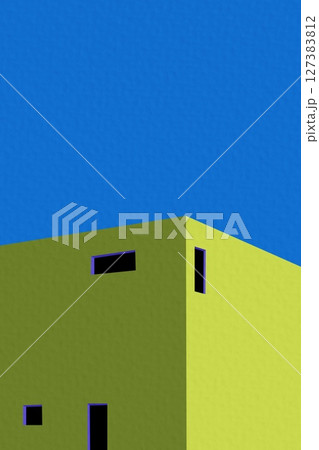 Abstract Modern Interior with Geometric Shapes and Hanging Spheres Abstract Modern Interior with Geometric Shapes and Hanging Spheres 127383812