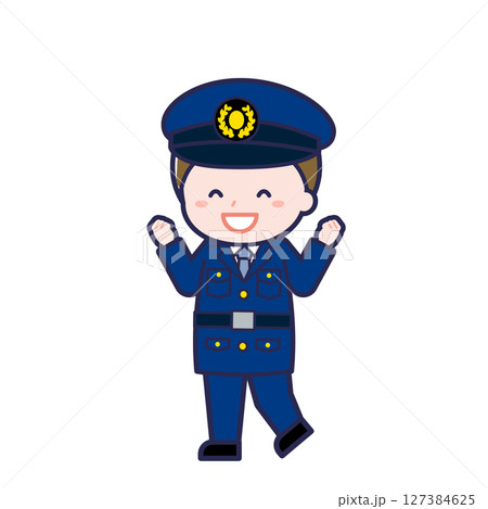 警察官／ななめ／男性 07 127384625