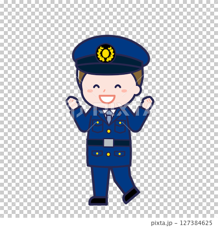 警察官／ななめ／男性 07 127384625