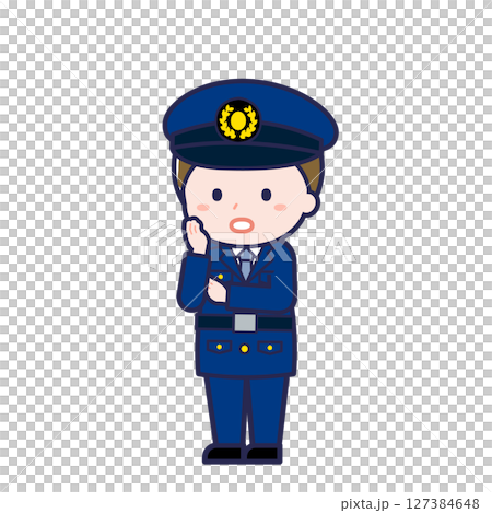 警察官／ななめ／男性 20 127384648