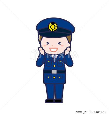 警察官／ななめ／男性 21 127384649