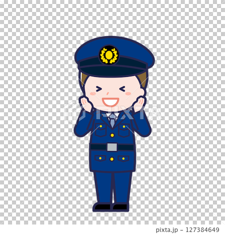 警察官／ななめ／男性 21 127384649