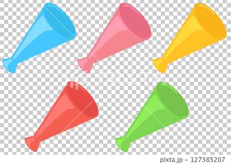 彩色擴音器插畫集向量素材 彩色擴音器插畫集向量素材 127385207