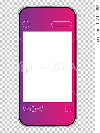 Smartphone and SNS screen 127385494