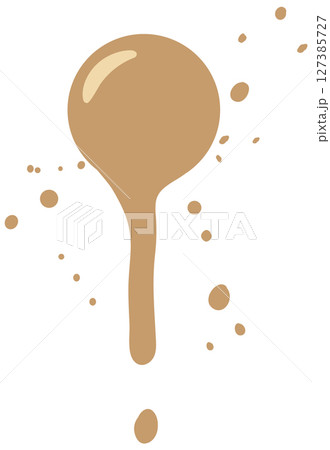 Abstract Coffee Spill Illustration 127385727