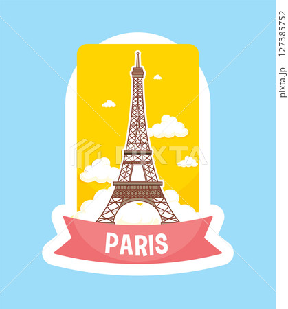 Eiffel Tower Paris Vector Illustration 127385752